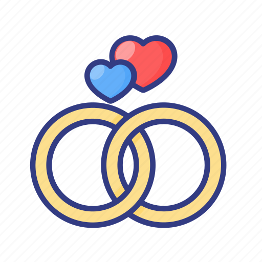 Wedding, rings, love, heart, valentine, romantic icon - Download on Iconfinder