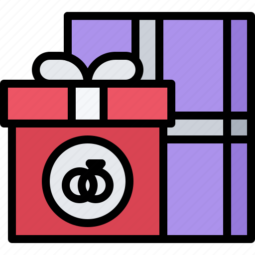 Gift, gifts, box, wedding, love, married, family icon - Download on Iconfinder
