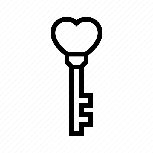 Key, heart, love, security, romantic, access, relationship icon - Download on Iconfinder