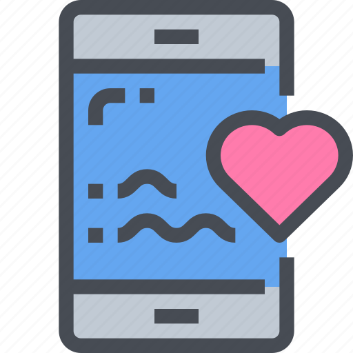 Heart, love, message, smartphone, social media icon - Download on Iconfinder