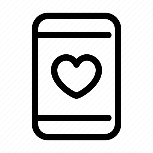 Heart, love, message, mobile, phone, sexting, smartphone icon - Download on Iconfinder