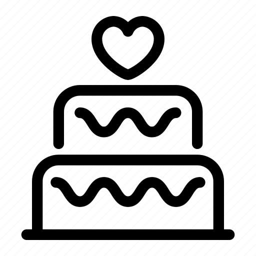Cake, food, heart, love, sweets, wedding icon - Download on Iconfinder
