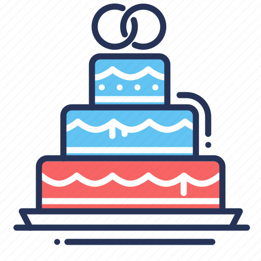 Cake, ceremony, rings, wedding icon - Download on Iconfinder