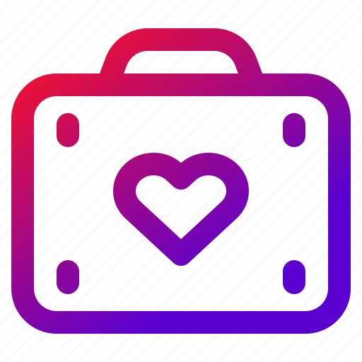 Bag, love, honeymoon, hearts, heart icon - Download on Iconfinder