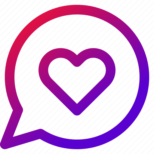 Chat, love, heart, conversation, speech, bubble, 1 icon - Download on Iconfinder