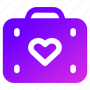 bag, love, honeymoon, hearts, heart