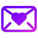 email, love, letter, heart, envelope