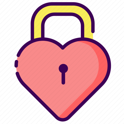 Key, love, married, padlock, valentine, wedding icon - Download on Iconfinder