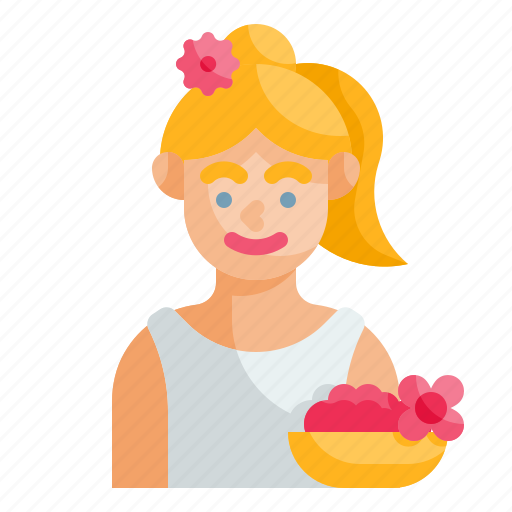 Flower, girl, woman, avatar, beautiful icon - Download on Iconfinder