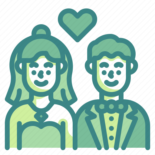Couple, bride, groom, wedding, newlyweds icon - Download on Iconfinder