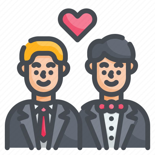 Gay, marriage, homosexual, boyfriends, lesbian icon - Download on Iconfinder