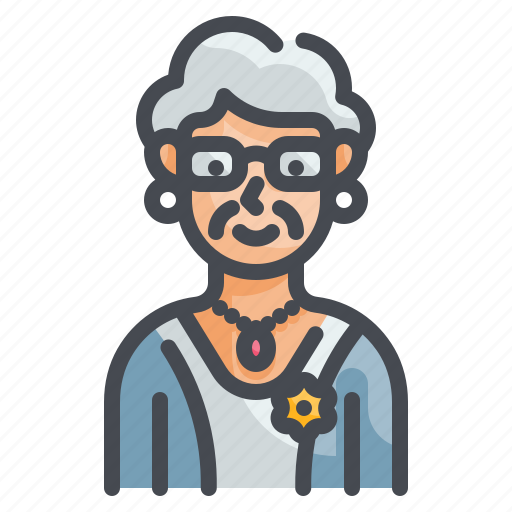 Grandmother, grandma, elderly, user, women icon - Download on Iconfinder