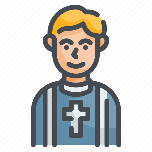 Priest, pastor, christian, catholic, avatar icon - Download on Iconfinder