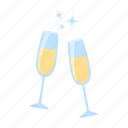 alcohol, champagne, drink, glass, jingle, wedding