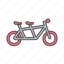 bike, wedding, cycling, double seater