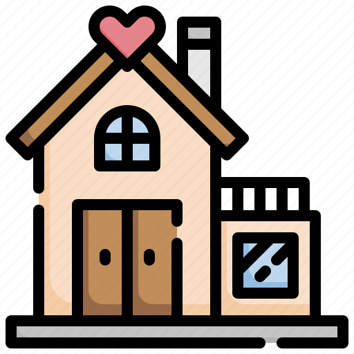 House, building, heart, family, home, sweet icon - Download on Iconfinder