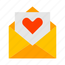 love letter, message, love, envelope, heart