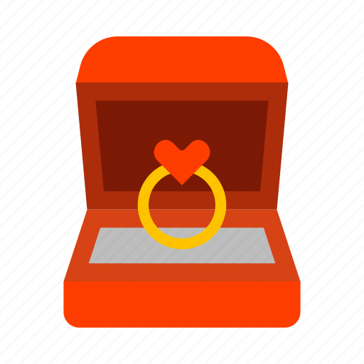 Ring box, engagement, ring, wedding, box icon - Download on Iconfinder