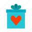 wedding present, gift box, wedding, heart, marriage 