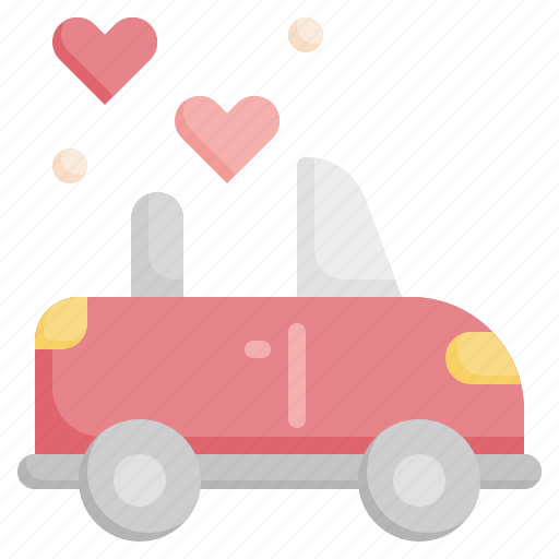 Wedding, car, just, married, honeymoon, valentines, romantic icon - Download on Iconfinder
