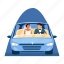 newly, married, ride, couple, spouses, partners 
