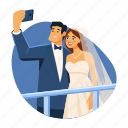 wedding, selfie, photography, posing, couple, spouses