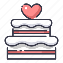 wedding, cake, marriage, romance, love, couple, heart