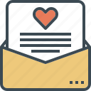 envelope, heart, letter, love, message, wedding