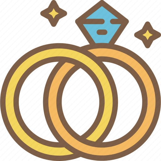 Bride, couple, groom, marriage, rings, wedding icon - Download on Iconfinder