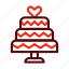 wedding cake, heart, love, wedding, engagement 