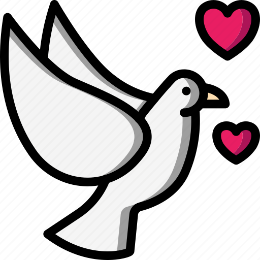 Bride, couple, dove, groom, marriage, wedding icon - Download on Iconfinder
