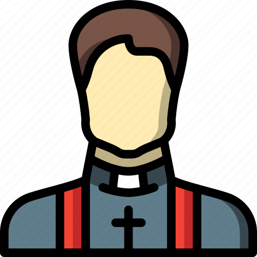 Bride, couple, groom, marriage, priest, wedding icon - Download on Iconfinder