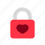 lock, padlock, love, heart, honeymoon, room, romance 