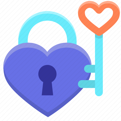 Heart, key, lock icon - Download on Iconfinder on Iconfinder