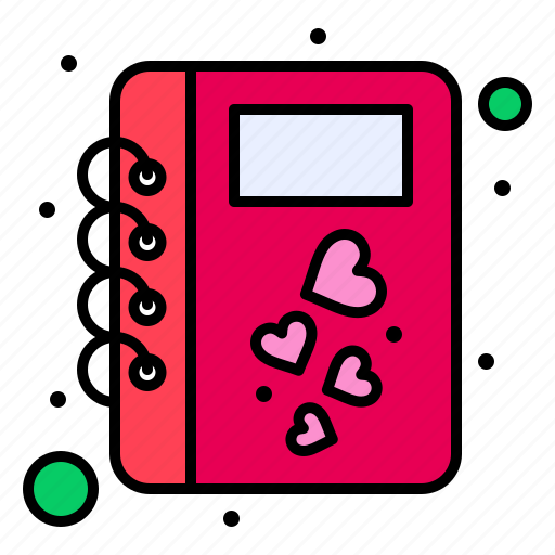 Book, diary, love, romance icon - Download on Iconfinder