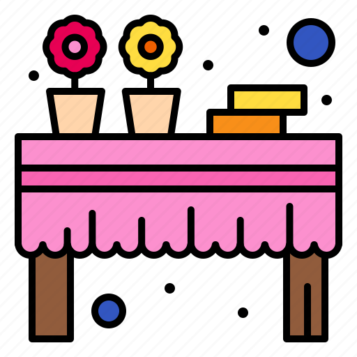 Banquet, decoration, dinner, event, party, table icon - Download on Iconfinder