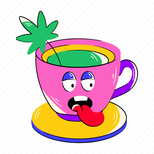Teacup, weed tea, cannabis tea, herbal tea, marijuana tea icon - Download on Iconfinder