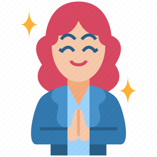 Hospitality, service, character, people, happy, female, kind icon - Download on Iconfinder