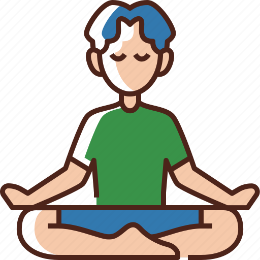 Meditation, exercise, pose, relaxation, workout, wellness, health icon - Download on Iconfinder
