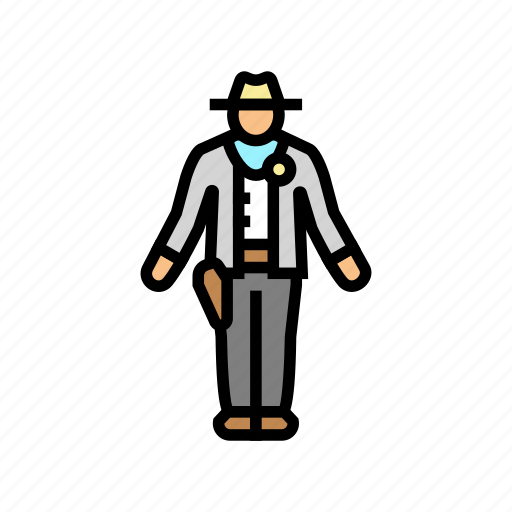 Sheriff, western, cowboy, man, lasso, accessory icon - Download on Iconfinder