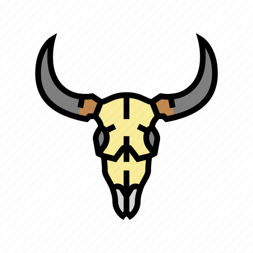 Skull, bull, western, cowboy, sheriff, man icon - Download on Iconfinder