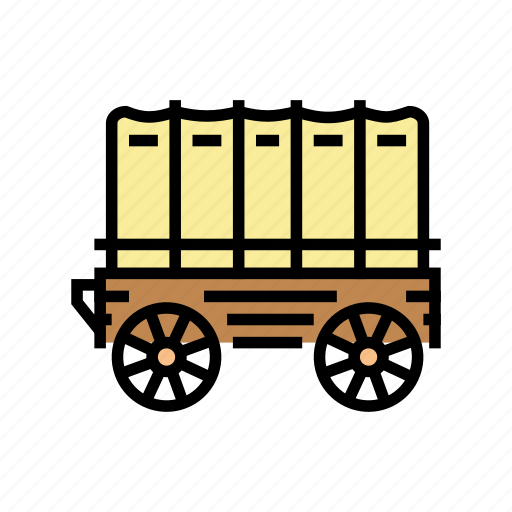 Wagon, trailer, western, cowboy, sheriff, man icon - Download on Iconfinder