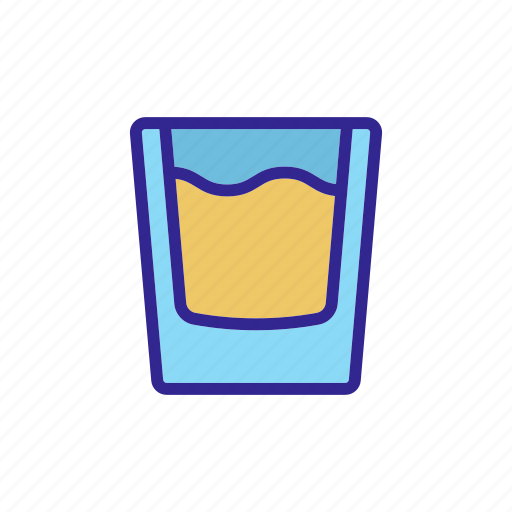Alcohol, bar, contour, glass, whiskey, whisky, wine icon - Download on Iconfinder