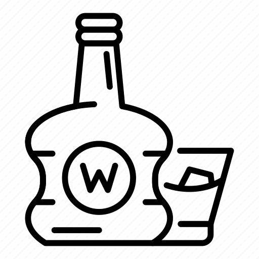 Bottle, logo, party, pattern, premium, retro, whisky icon - Download on Iconfinder