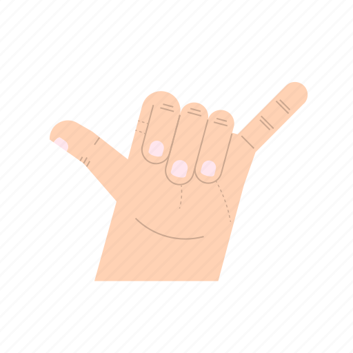 Body language, fingers, gesture, hand, hang loose, pinkie, thumb icon - Download on Iconfinder