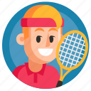 avatar, boy, man, sport, tennis