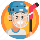 avatar, boy, goalkeeper, hockey, man, sport