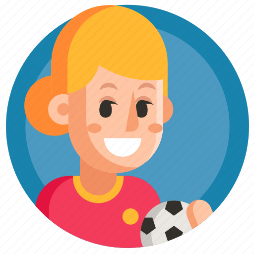 Avatar, football, girl, soccer, sport, woman icon - Download on Iconfinder