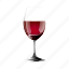 drink, glass, half, of, red, wine 