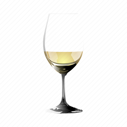 Glass, in, of, remnant, white, wine icon - Download on Iconfinder